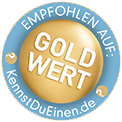 Bewertungssigel Gold Kennstdueinen.de